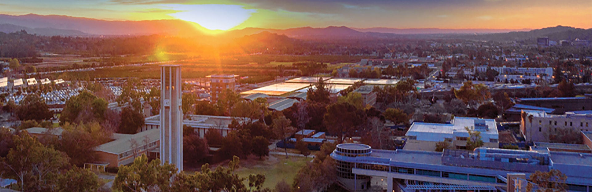 Aerial view of UC Riverside campus.