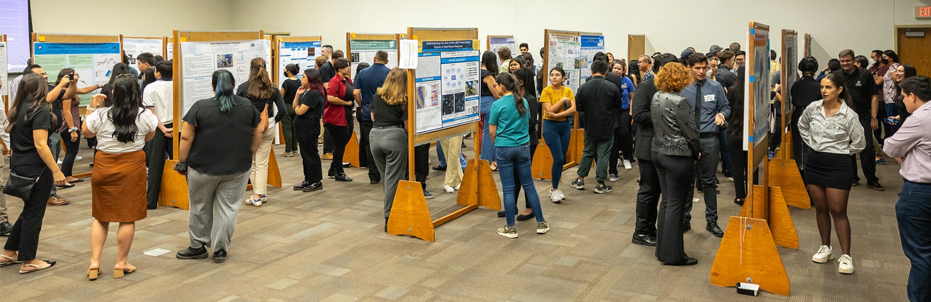 Students presenting at the RISE/MARC Summer Research Symposium.