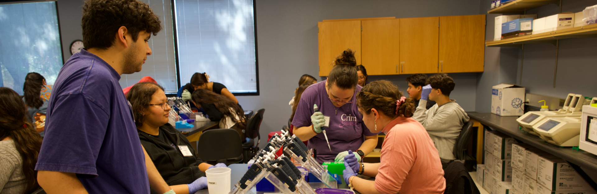 Students in the Lab during Sequencing to Success