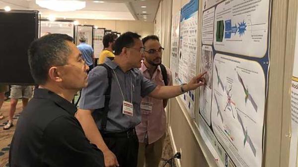 GradEdge / JumpStart - Jordan Cortez presenting earthquake research poster