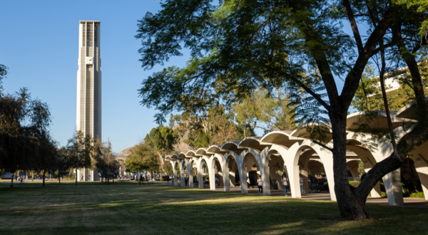 UCR Bell Tower and Rivera Library