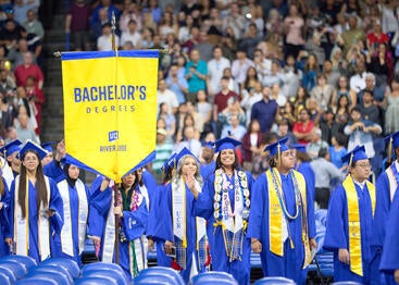 CNAS Commencement 2025 Ceremony Entrance with Students