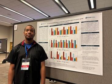 CNAS Student John Tate at 2026 Undergraduate Research Symposium