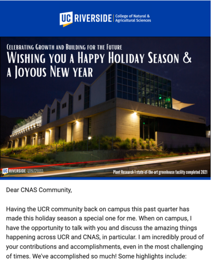 CNAS December 2021 newsletter